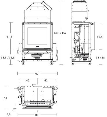 Scheda Focolare Piazzetta mod. MP 973