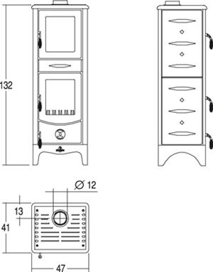 Scheda stufa Superior mod. Maddalena