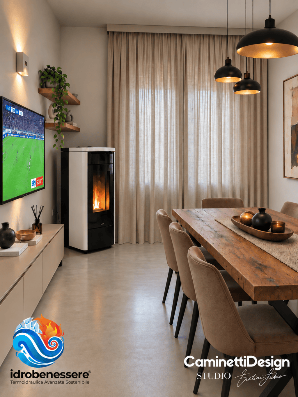 Termostufa a pellet Nobis H17: riqualificazione a Colli al Metauro&nbsp;(PU)